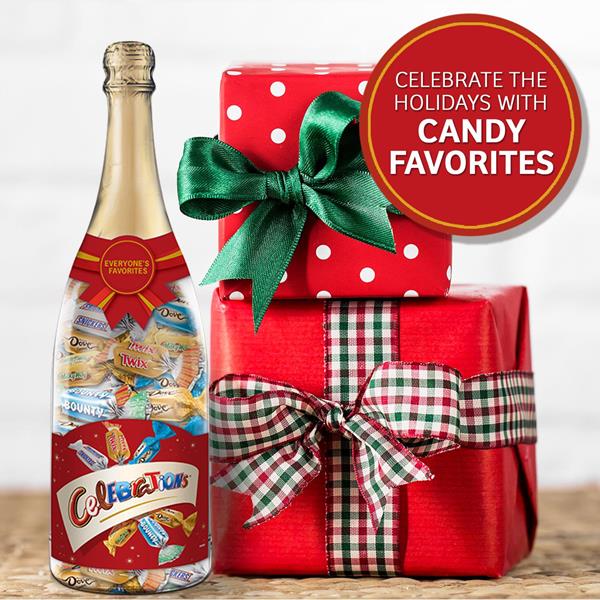 CELEBRATIONS Chocolate Variety Mix Candy Bars Christmas Gift Champagne ...