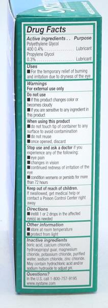 systane lubricant eye gel ingredients Systane Original Lubricant Eye Drops main image 1