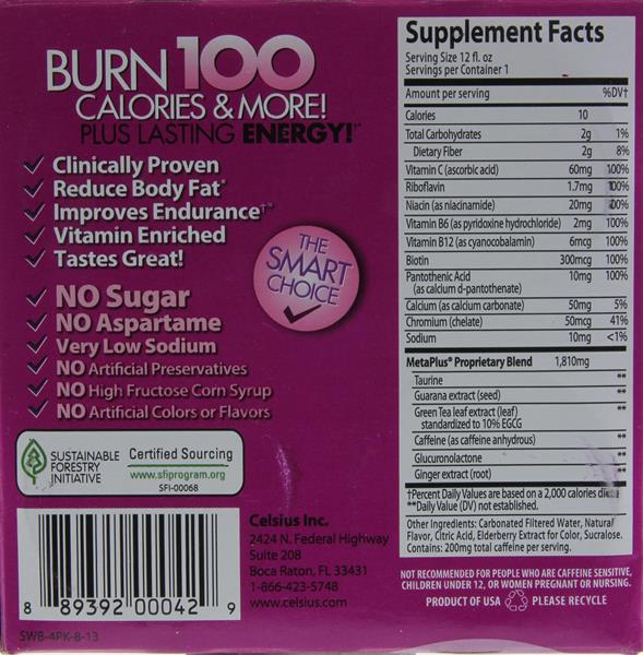 Celsius Sparkling Wild Berry 4Pk HyVee Aisles Online Grocery Shopping